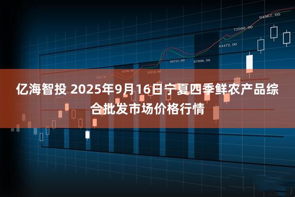 亿海智投 2025年9月16日宁夏四季鲜农产品综合批发市场价格行情